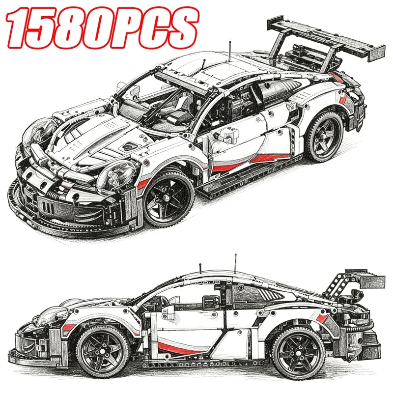 Lego Set Technic - 1580 деталей, масштаб 1:8, набор строительных