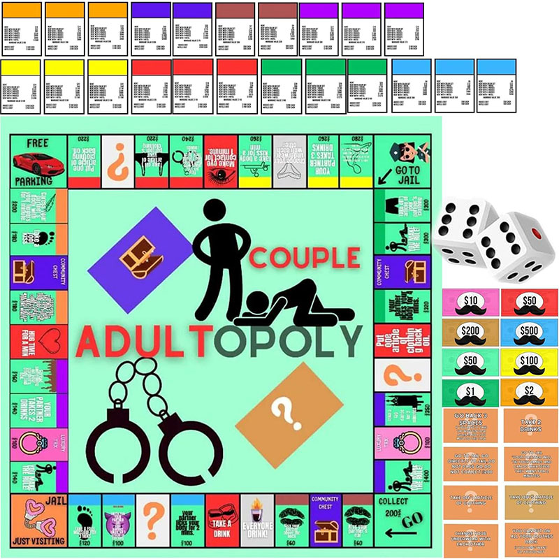 Board Game Monopoly - 1 комплект, игра для взрослых, пара,