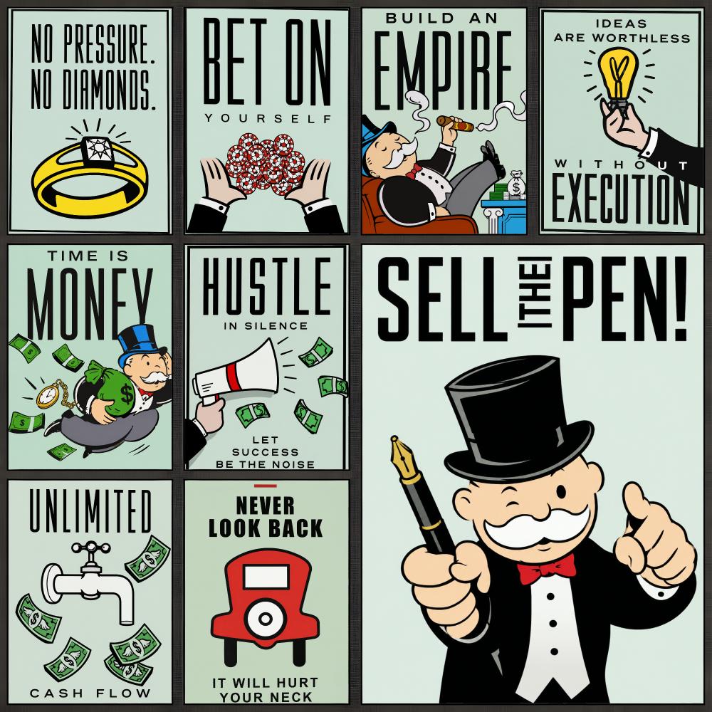 Board Game Monopoly - Постер для настольной игры «Монополия» для