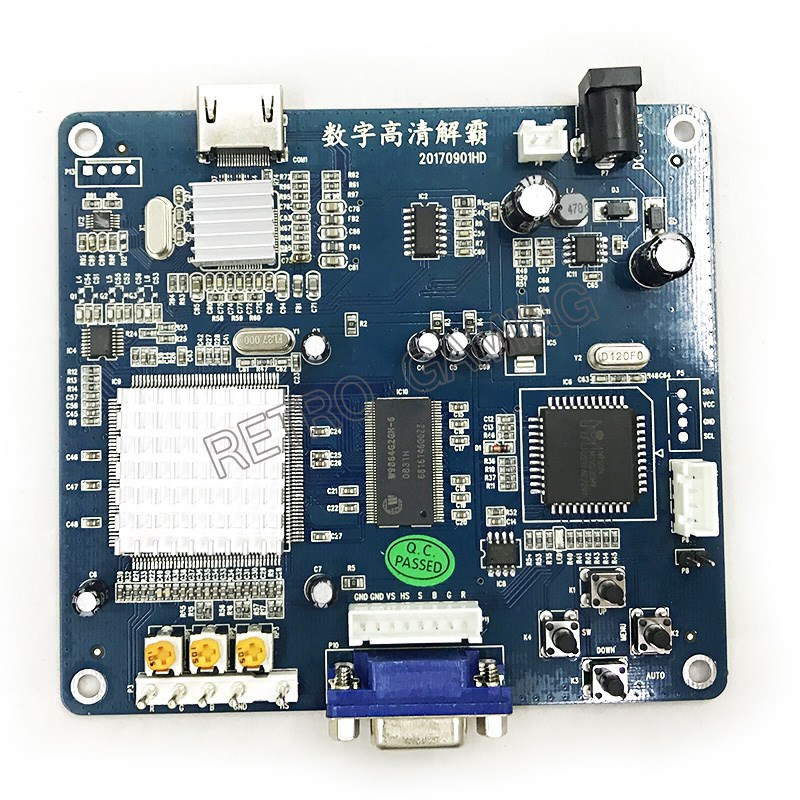 Board Game Maker - Конвертер CGA в HDMI: плата-адаптер RGBS/CGA/EGA