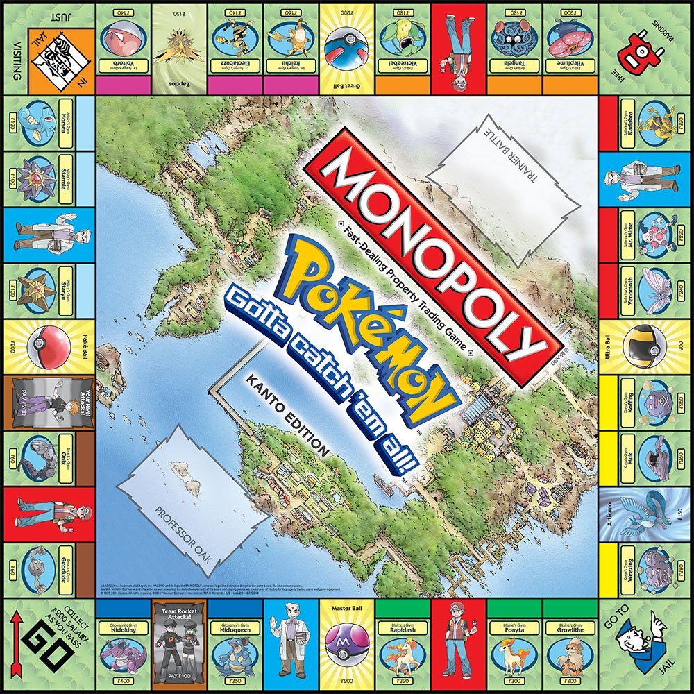 MONOPOLY Pokemon Настольная иг – обзор и цена Board Game Monopoly